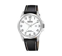 Festina Swiss Made Mens Steel Watch with Leather Strap F20025/1