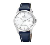 Festina Swiss Made Mens Steel Watch with Leather Strap F20025/2