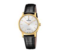 Festina Swiss Made Watch White Leather Strap, Women's