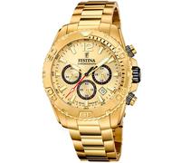 Festina Timeless Chronograph F20684/1 - Man - 45 mm - Analogue - Quartz - Mineral Glass Gold 20 mm