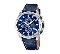 Festina Mens Stainless Steel Chronograph Watch with Leather Strap F20692/2