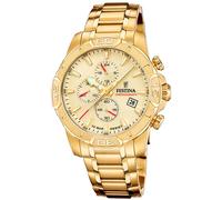 Festina Timeless Chronograph F20705/2 - Man - 45 mm - Analogue - Quartz - Mineral Glass Gold 20 mm