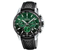 Festina Timeless Chronograph Green Dial Quartz 100M F20561-5 Men's Watch