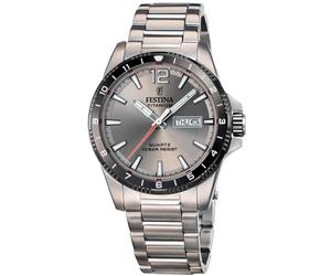 Festina Titanium F20698/1 - Man - 43 mm - Analogue - Quartz - Mineral Glass Grey 20 mm