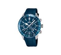 Festina F20515/1 Men's Chronograph Blue Dial And Rubber Strap Watch