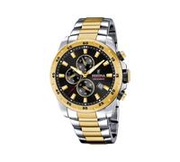 Festina Gold PVD-Plated Chronograph Watch with Steel Bracelet F20562/4