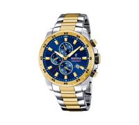 Festina F20562/2 Men's Blue Dial Two Tone Steel Bracelet Wristwatch