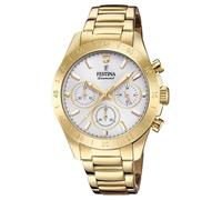 Festina Women's Boyfriend Chronograph Gold PVD F20400/1 Watch - 23% OFF