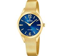 Festina Women's Watch F20077/4 Swiss Made Grace Stainless Steel Case 316L Gold 316L Stainless Steel Strap Gold