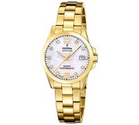 Festina Women's Watch Gold Colored With Mother Of Pearl Dial F20050/1