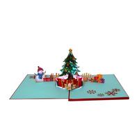 Festival Christmas Card With Lights And Music Functional Holiday Greeting Card For Various Ages Envelope Provided Christmas