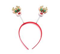 Festival Christmas Women Students Washing Face Hairband Shinning Bouncing Elk Shape Headbands Sequins Hair Hoop