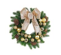 Festival Christmas Wreath With Delicate Bow Create Charming Holiday Atmosphere Perfect For Doorways Indoor Decoration