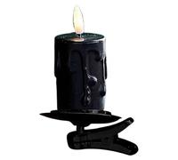 Festival Clip Flameless Candle - LED Flame Light Set, Battery Operated Window Lights | Realistic Christmas Candlelight Display, Warm Flickering Illumination with Clip Design for Wedding Party Garden L