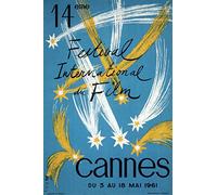 Festival de Cannes 1961 Poster Poster Size 50 x 70 cm Paper 300 GR-Sale of digital file HD Possible Consult Us. (Shop: poster.FR)