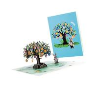 Festival Easters Greeting Card Steric Rabbits Eggs Tree Popup Designs Handmade From Recycled Paper User Friendly Craft Gift Family Gathering Parties Greeting Cards