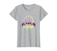 Festival Fashion Ferris Wheel Music Neon Party T-Shirt, Women, Heather Grey, 3XL