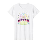 Festival Fashion Ferris Wheel Music Neon Party T-Shirt, Women, White, 3XL