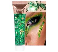 Festival Glitter Gel with Chunky Mermaid Holographic Sequins for Face, Hair & Nails - Long-Lasting, Non-Toxic, Sweat-Proof, Quick-Drying, Multi-Purpose for Party, Pride Festival