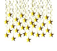 Festival Golden Star Decor Unique Golden Star Pendant Ornament for Party Wedding Birthday Decoration