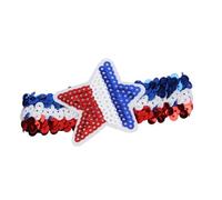 Festival Headband Scales Pattern Shimmer Hair Band Hair Scrunchie Elastic Hair Band Fashion (Blue, One Size)