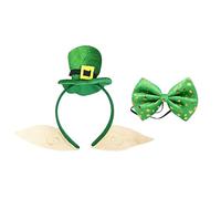 Festival Headbands with Shamrock Pattern Patrick Theme Event Adjustable Various Head Sizes Fashion Costume Hairpiece Adjustable Fabric Headbands