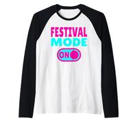 Festival Mode ON - Music Vibes Raglan Baseball Tee
