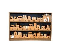 Festival Nativity Scene Calendar For Christmas 24 Day Countdowns With Designs Wood Holiday Mantels Decoration Desktop Ornament