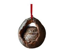 Festival Owl Styles Christmas Tree Hanging Ornament Craft of Sturdy 2D Acrylic Accessory for Home Decoration Use Acrylic Ornament