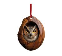 Festival Owl Styles Christmas Tree Hanging Ornament Craft of Sturdy 2D Acrylic Accessory for Home Decoration Use Acrylic Ornament