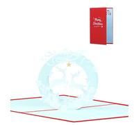 Festival Popup Greeting Cards Christmas Popup Flying Reindeer Card Handmade Holiday Wishes With Envelopes Decorative Christmas Cards