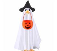 Festival Porch Goose Costume Set - Multiple Styles Outfit With Bow Tie & Hat, Holiday Garden Decoration For Yard & Patio(Halloween Ghost Set)
