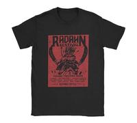 Festival Radahn t Shirt for Men Pure Cotton HumoroMen T Shirt Round Neck Elden Ring Gift Tees Short Sleeve Tops Birthday Present Black