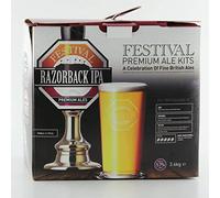 Festival Razorback IPA Premium Homebrew Kit, Makes 40 pints of 5% ABV Home Brew Real Ale, White