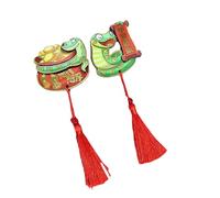 Festival Refrigerator Magnets Wood Carved Chinese Snake Years Fridge Sticker 2025 Home Decoration Snake Year Decorations
