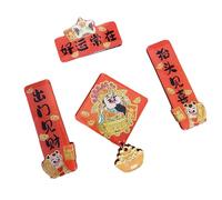 Festival Refrigerator Magnets Wood Carved Chinese Snake Years Fridge Sticker 2025 Home Decoration Snake Year Decorations