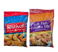 Festival Salt Fish Fritters Mix, Jamaican Style Dough Mix, 270g Makes Approx 20-25 Fish Cakes