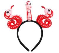 Festival Snake Headband for Chinese New Year Celebrations Adjustable 3D Snake Hairhoop for Adults and Kids All Age