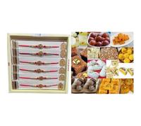 Festival Special Premium (Mixed Mithai W/Rakhi) Delicious Indian Traditional Sweets To Sweeten Up Your Celebration Best Gift Special For Rakhi, Marriage,Diwali,Holi (500g W/Rakhi)