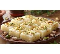 Festival Special Premium (Plain Barfi 500g) Delicious Indian Traditional Sweets To Sweeten Up Your Celebration Best Gift For All Occasions Rakhi,Marriage,Diwali,Holi