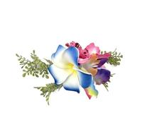 Festival Spring Summer Hair Clip, Pearl Hairpin Headdress, Eggs Flower Bohemian Style Seaside Vacation Headwear(Style 5)