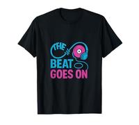 Festival Squad Vinyl Loop The Beat Goes On Design T-Shirt