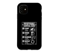 Festival Survival Guide Funny Rock Metal Music Camping Case for iPhone 11