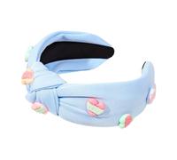 Festival Theme Headbands For Female French Love Heart Charm Headband Knotted Hairband Girl Makeup Hair