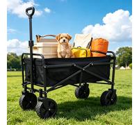 Festival Trolley Folding, Heavy Duty Camping Wagon Cart (120L)