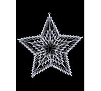 Festive 100 White Led Window Light Star Christmas Decoration - 50Cm