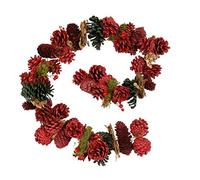 Festive 105cm Cinnamon Pine Cone Decorative Artificial Christmas Garland Winter Home Décor - L105cm