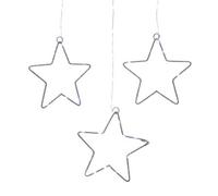 Festive 120Cm X 60Cm Star Curtain Light - Warm White