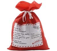 Festive 1m Large Red Sack With Dear Santa Design Ideal