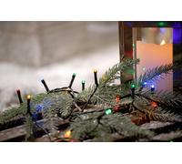 Festive 200 LED Multicolour String Lights Battery Timer Indoor Christmas